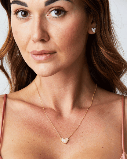 Deltora™ Iconic Paris Gold Necklace in Iridescent Drusy