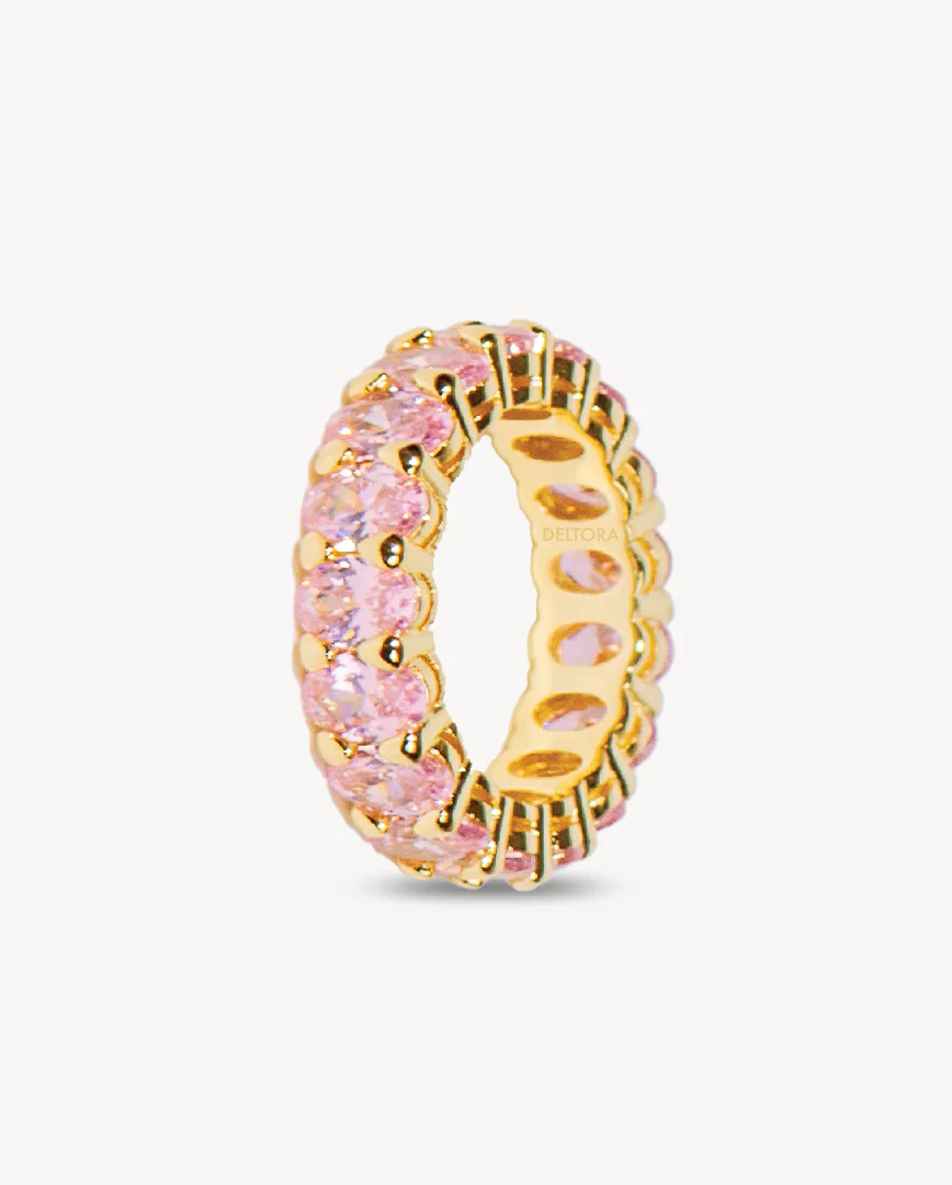 Deltora™ Iconic Nina Gold Ring in Crystal