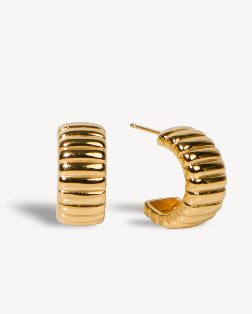 Classic Scarlett Earrings in 18k Gold Vermeil - Deltora