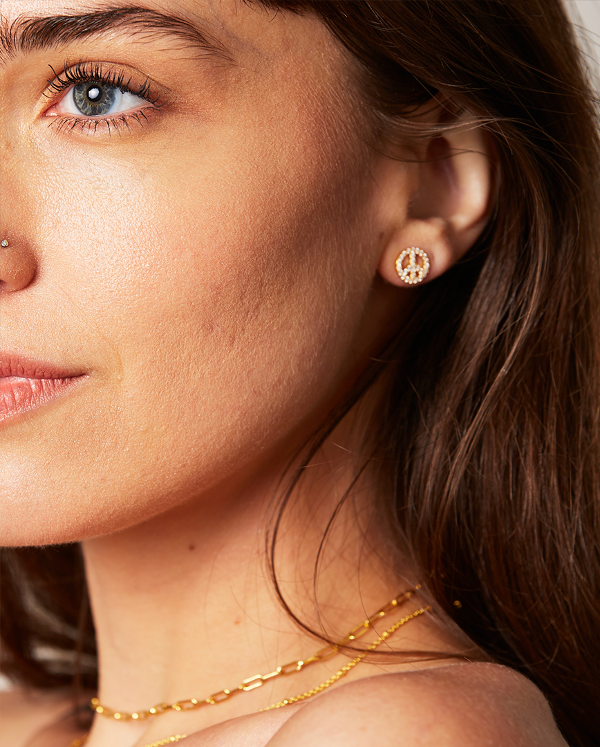 Deltora™ Classic Peace Earrings in 18k Gold Vermeil