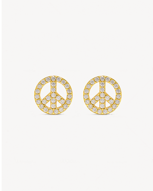 Deltora™ Classic Peace Earrings in 18k Gold Vermeil