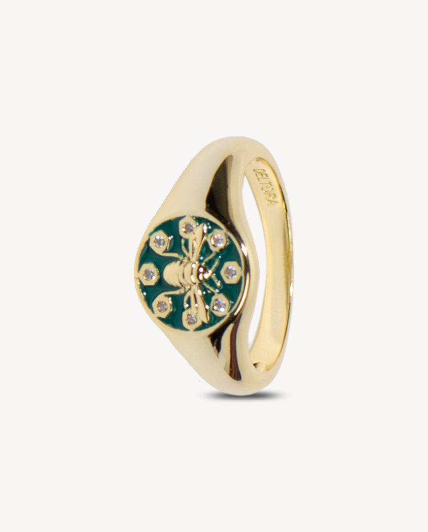 Classic Honey Bee Gold Ring - Deltora