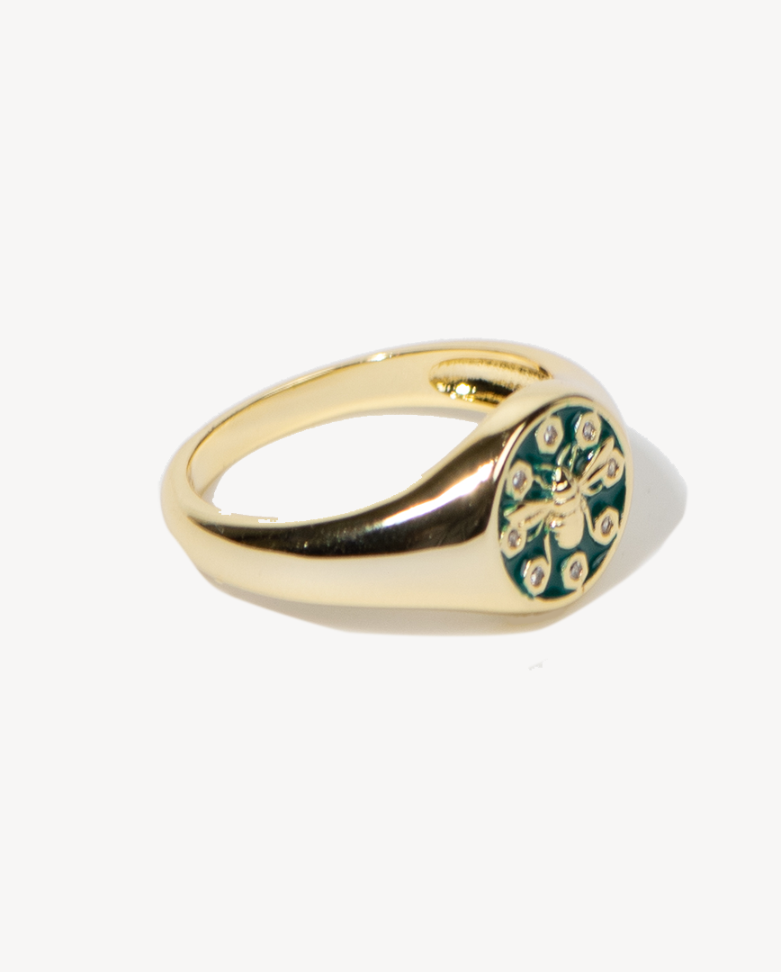 Classic Honey Bee Gold Ring - Deltora