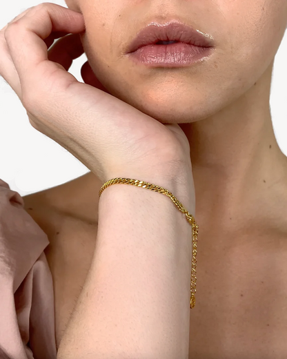 Classic Link 18k Gold Vermeil Bracelet - Deltora